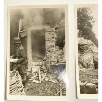 Photos par Hauptmann Warnberger de la 3e compagnie du Bau-56 Bataillon. Espenlaub militaria